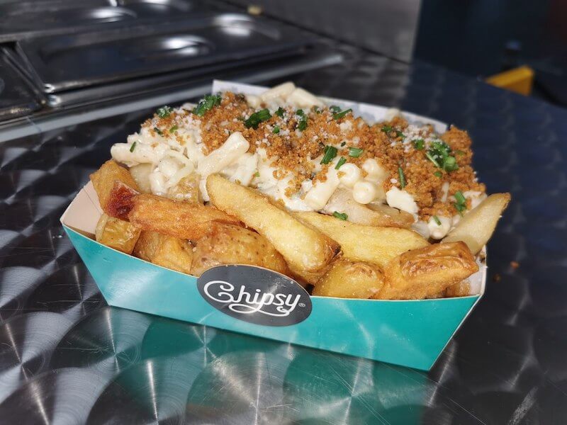 Mac 'n' cheese dirty chips from Chipsy Ltd