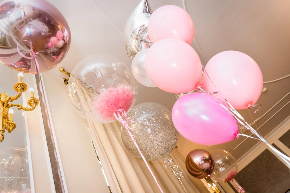 Decorative Balloons at a wedding