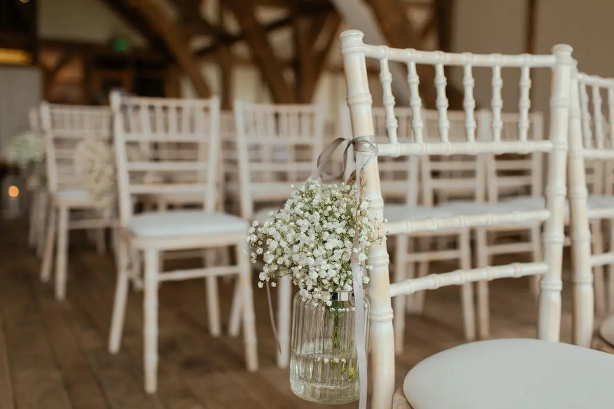 Whether it’s an all white affair or vintage festival style, hiring the right wedding furniture is a must.
