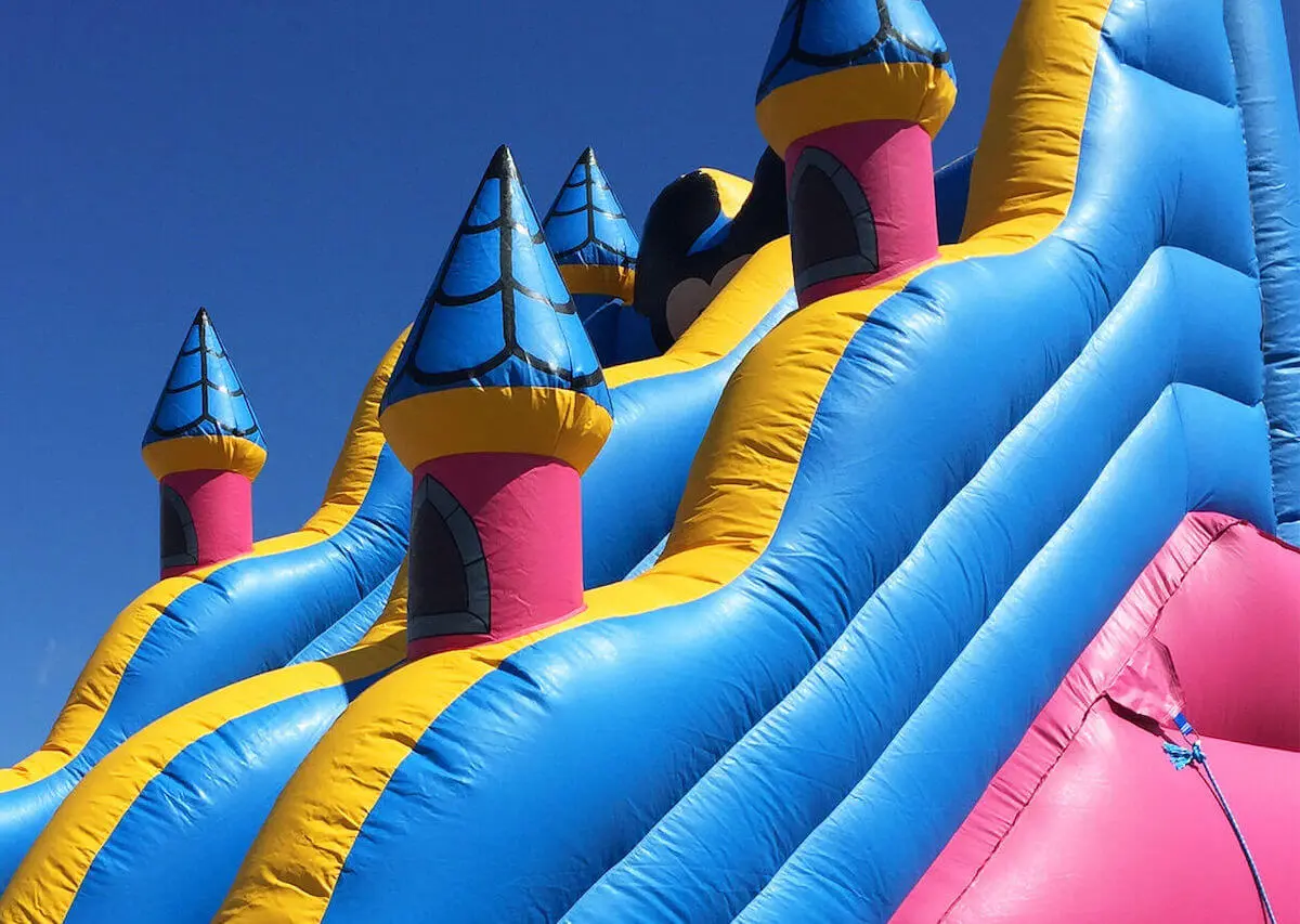 Inflatable fun comes in the form of bouncy castles, inflatable slides, bungee runs and various other larger than life games.