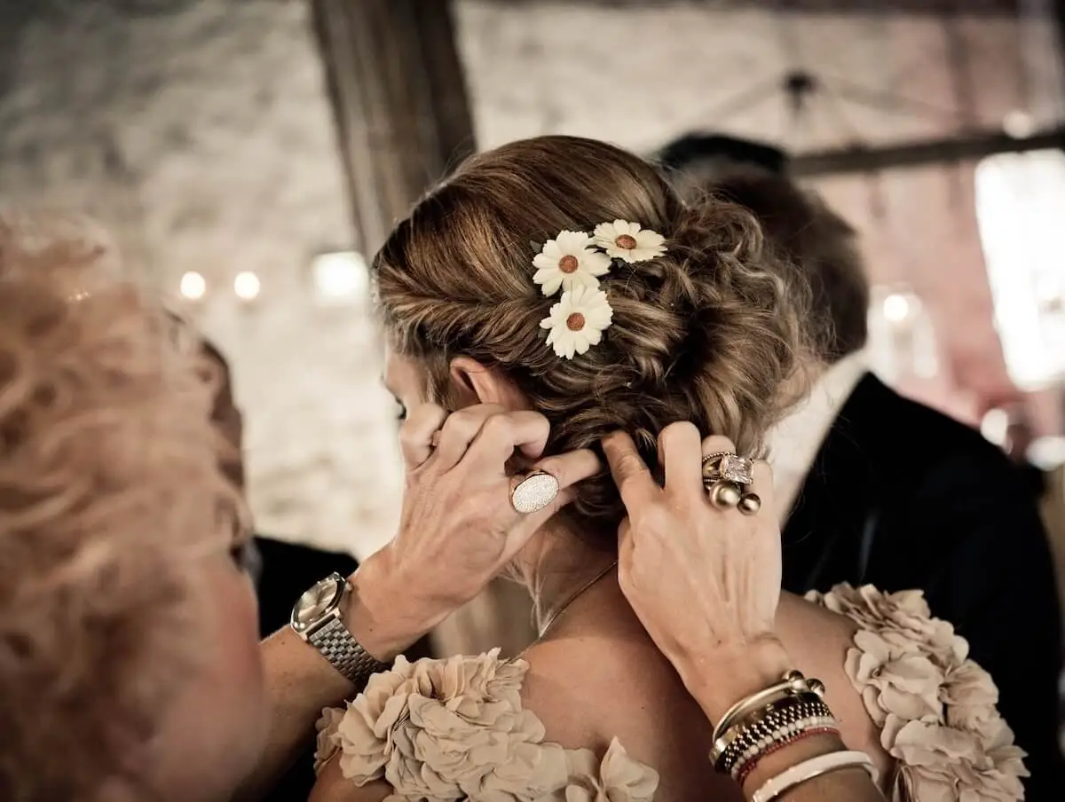 Bridal hair and makeup are two wedding preparations that can only really be done on the big day itself.